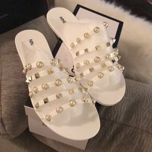 White Jelly Sandals